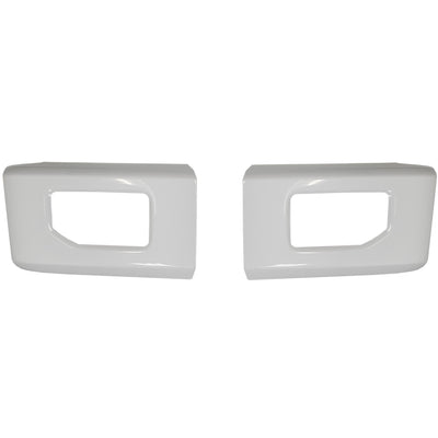 Gloss White 2015-2017 Side Cover F-150 Front BumperShellz with fog lamps