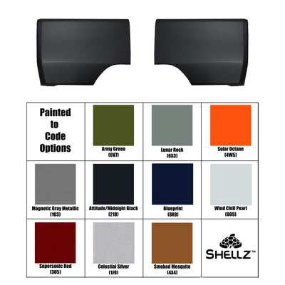 2022-2026 Toyota Tundra Rear Bumper Covers - Chrome Delete Overlays - BumperShellz