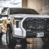 Ice Cap 2022-2024 Tundra with front grille shellz installed, chrome delete kit