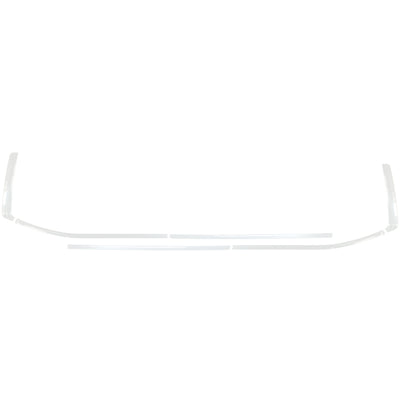 Gloss White Window Trim Kit for the Toyota Tundra in OEM Ice Cap