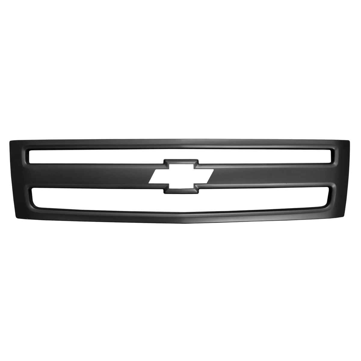 Matte Black Grille Overlay for the 2007-2013 Chevy Silverado 1500, for chrome delete