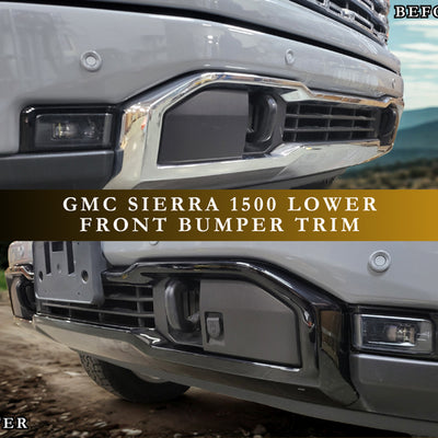 2022-2026 GMC Sierra 1500 Lower Bumper Skid Plate Valance Chrome Delete Overlay