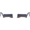 Rear Bumper covers with parking sensor holes for the Ford f250 or F350 in Paintable ABS, Chrome Delete Kit