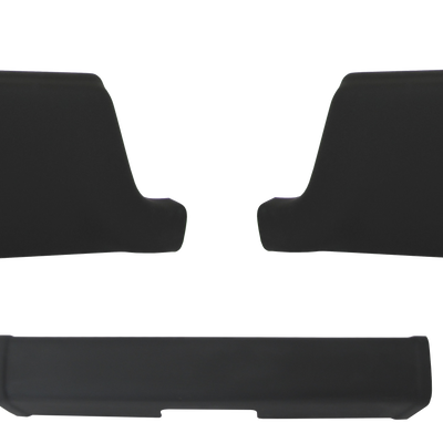 2009-2018 Ram - Rear BUMPERSHELLZ™ - Chrome Delete Truck Bumper Caps Chrome Delete Kit, No reverse sensors, No Cut Outs