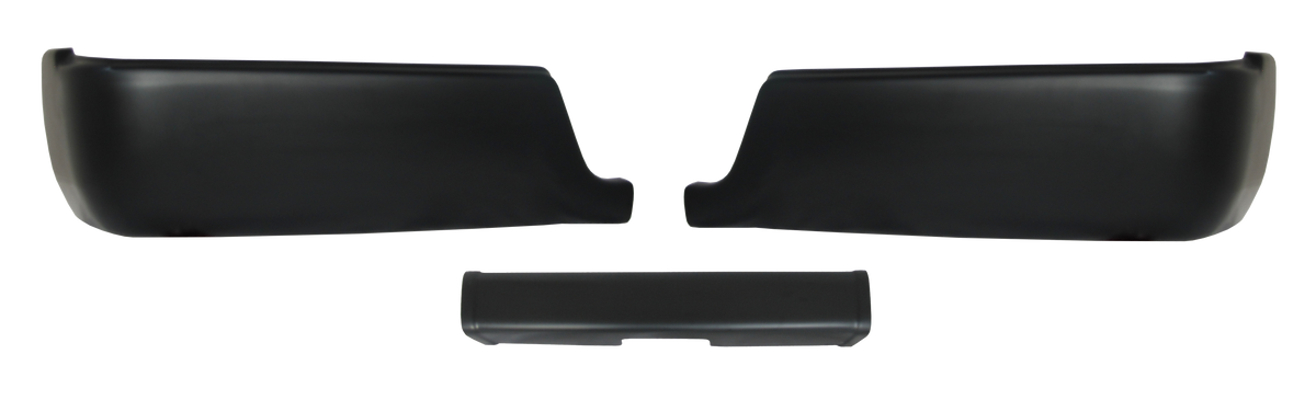 Paintable 2009-2018 Ram - Rear BUMPERSHELLZ™ - Chrome Delete Truck Bumper Caps Chrome Delete Kit No reverse sensors, (ready for color match paint) No Cut Outs