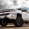 2016-2018 Chevy Silverado 1500 - Front BUMPERSHELLZ™ installed on a gloss white truck