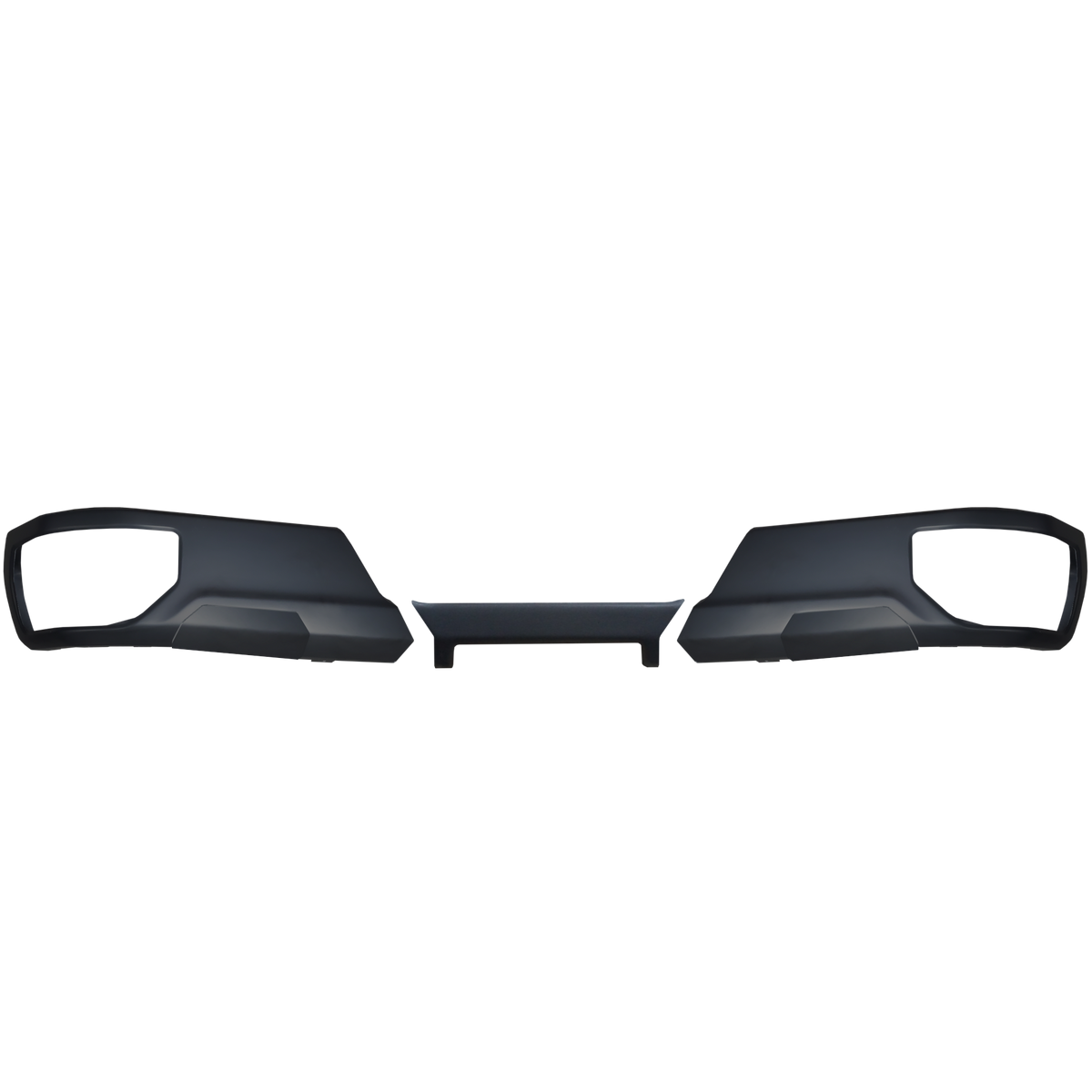2019-2024 Silverado/Sierra Rear Bumper Cover in Matte Black with no exhaust or parking sensor cut outs