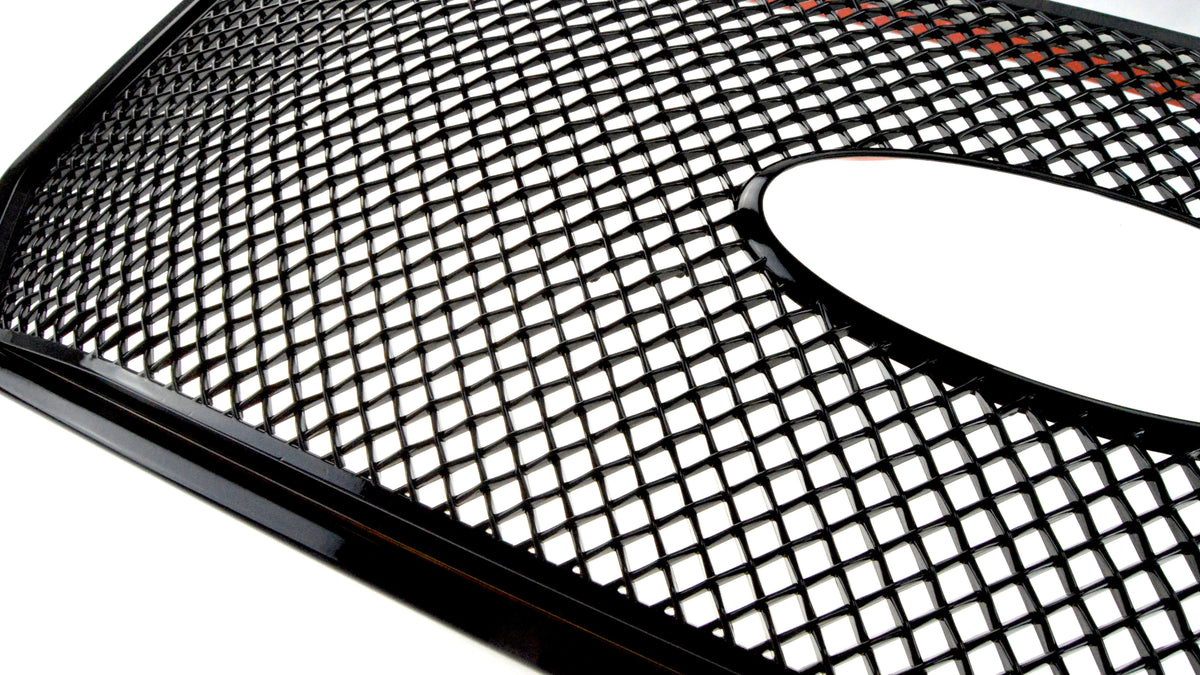 2015-2017 Ford F-150 XL, 1PC Gloss Black Overlay Grille (Only fits XL and XLT) Chrome Delete Kit