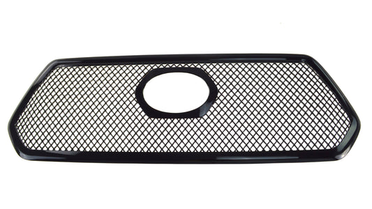 2016-2019 Toyota Tacoma SR/SR5 1PC Gloss Black Overlay Grille Chrome Delete Kit