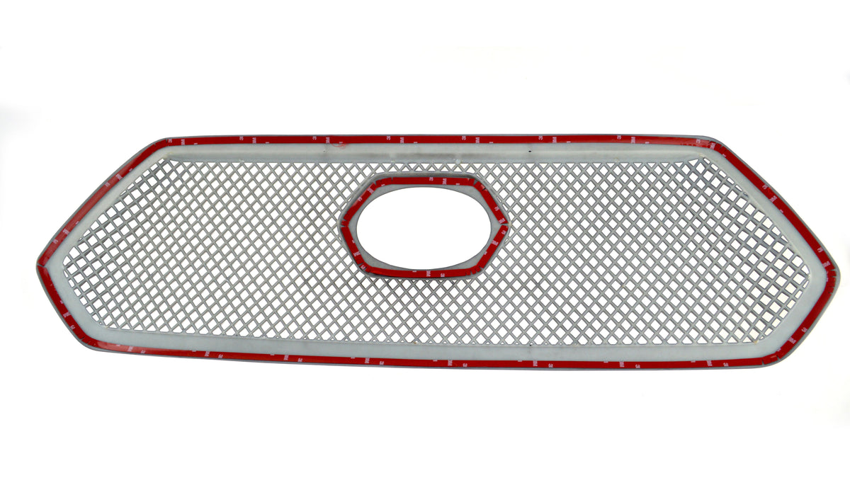 2016-2019 Toyota Tacoma SR/SR5 1PC Gloss Black Overlay Grille Chrome Delete Kit