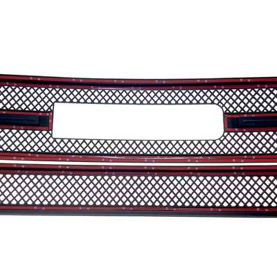 2016-2018 GMC Sierra 1500 SLE. NOT FOR SLT SLE 2PC Gloss Black Overlay Grille Chrome Delete Kit