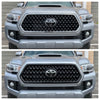 2018-2019 Toyota Tacoma TRD SPORT/OFF-ROAD 1PC Black Overlay Grille Chrome Delete Kit