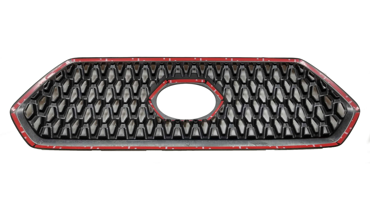 2018-2019 Toyota Tacoma TRD SPORT/OFF-ROAD 1PC Black Overlay Grille Chrome Delete Kit