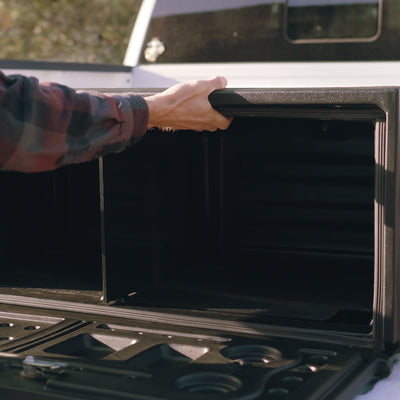 AeroBox™ AeroDynamic Rear Mount Truck Cargo Box Chrome Delete Kit