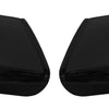2007-2013 Chevy Silverado/ GMC Sierra Rear Chrome Delete Caps - BumperShellz Chrome Delete Kit With reverse sensors Gloss Black