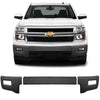 2014-2015 Chevy Silverado 1500 - Front BUMPERSHELLZ™ - Black-Out/Chrome-Delete Kit Chrome Delete Kit Armor Coated (Bed-Lined) Yes No