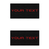 Rear Door Sill Accent Trim Fits 2021-2022 Ford Bronco Yes Rear Doors (4 Door Model) Black w/Custom Text