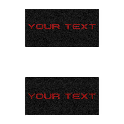 Rear Door Sill Accent Trim Fits 2021-2022 Ford Bronco Yes Rear Doors (4 Door Model) Black w/Custom Text