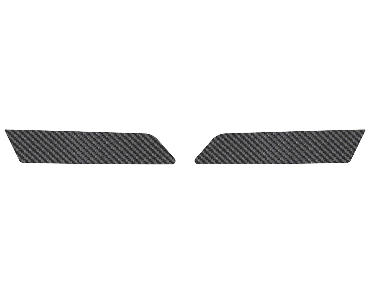 Rear Side Door Pull Handle Overlays Fits 2021-2022 Ford Bronco Rear Doors Only Real Carbon Fiber(Raw)