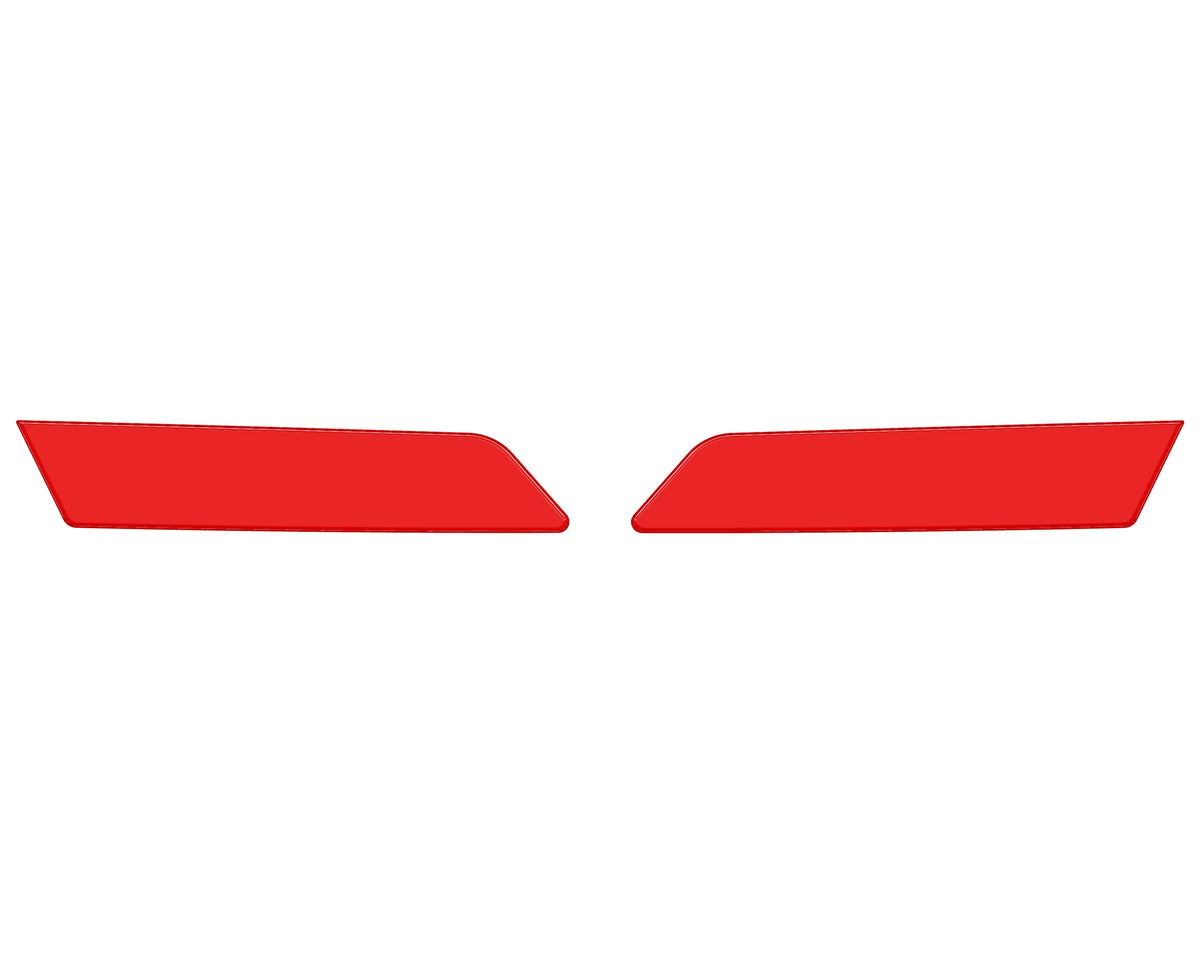 Rear Side Door Pull Handle Overlays Fits 2021-2022 Ford Bronco Rear Doors Only *OE Color - Race Red
