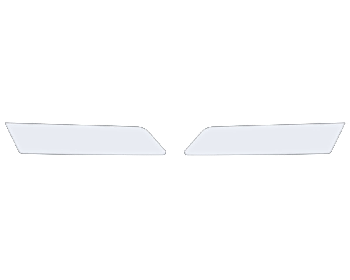 Rear Side Door Pull Handle Overlays Fits 2021-2022 Ford Bronco Rear Doors Only Gloss White