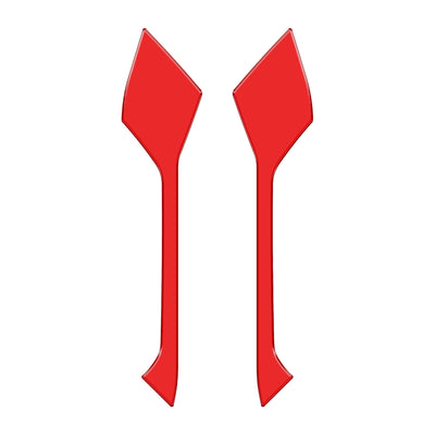 Upper Rear Door Pull Handle Accent Trim Fits 2021-2021 Ford Bronco Rear Doors Only *OE Color - Race Red