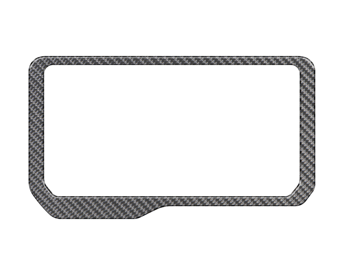 Display Screen Accent Trim Fits 2021-2022 Ford Bronco Real Carbon Fiber(Domed)