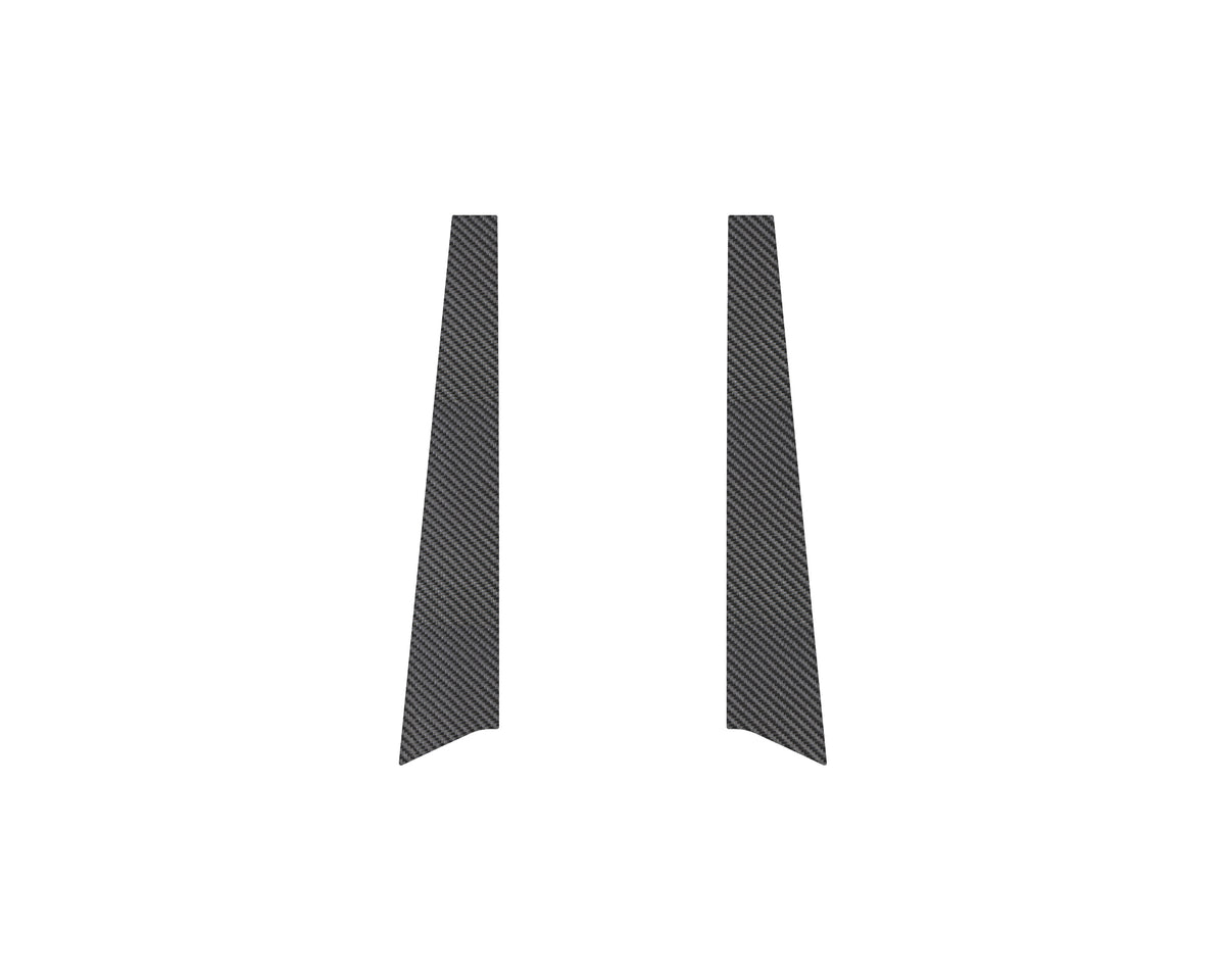 2 Door Pillars Overlays Fits 2021-2022 Ford Bronco 2 Door Real Carbon Fiber(Raw)