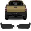 2005-2015 Toyota Tacoma - Rear BUMPERSHELLZ™ - Chrome Delete Truck Bumper Caps Chrome Delete Kit Matte Black