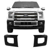 2015-2017 F-150 Front BumperShellz (Side Covers ONLY) - Chrome Delete Bumper Caps Chrome Delete Kit Yes