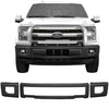 2015-2017 Ford F-150 Front Bumper Covers Chrome Delete Kit armor coated Yes