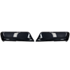 2015-2020 Ford F150 - Rear BUMPERSHELLZ™ - Decorative-Protective Rear Bumper Cover Set Chrome Delete Kit No reverse sensors Gloss Black