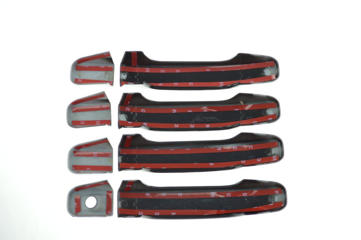 2015-2021 Chevrolet Colorado 4DR No Smart key Gloss Black Door Handle Cover Chrome Delete Kit