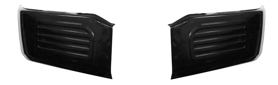 2018-2020 F150 Front Bumper Cover (Side Sections) Chrome Delete Kit No Gloss Black