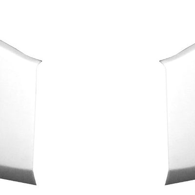 2018-2020 F150 Front Bumper Cover (Side Sections) Chrome Delete Kit No Gloss White