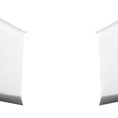 2018-2020 F150 Front Bumper Cover (Side Sections) Chrome Delete Kit Yes Gloss White