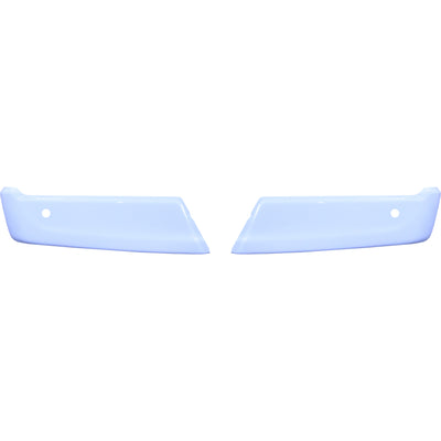 Gloss White Ford F150 2021-2023 Rear Bumper Covers with two parking sensor holes