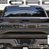 "FORD" Raptor Tailgate Lettering Overlays Fits 2015-2018 Ford F-150 2015-2018 Black & Metallic Silver American Flag w/Thin Red Line