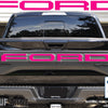 "FORD" Raptor Tailgate Lettering Overlays Fits 2015-2018 Ford F-150 2015-2018 Hot Pink
