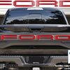 "FORD" Raptor Tailgate Lettering Overlays Fits 2015-2018 Ford F-150 2015-2018 Matte Red