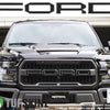 "FORD" Raptor Grill Lettering Overlays Fits 2015-2020 Ford F-150 Domed Carbon Fiber w/Dark Gray Outline