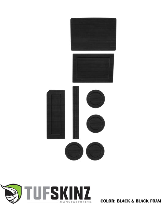 40/Console/40 Seats with Steering Column Shifter w/Center Dash Speaker Cup Holder inserts Fits 2017-2020 Ford F-150 Bucket Seats with Steering Column Shifter With Center Dash Speaker Black/Black