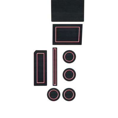 40/Console/40 Seats with Steering Column Shifter w/Center Dash Speaker Cup Holder inserts Fits 2017-2020 Ford F-150 Bucket Seats with Steering Column Shifter With Center Dash Speaker Black/Pink