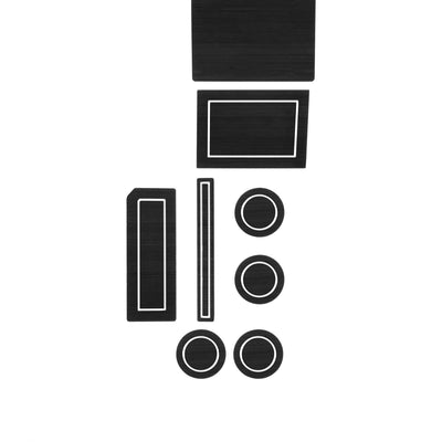 40/Console/40 Seats with Steering Column Shifter w/Center Dash Speaker Cup Holder inserts Fits 2017-2020 Ford F-150 Bucket Seats with Steering Column Shifter With Center Dash Speaker Black/White