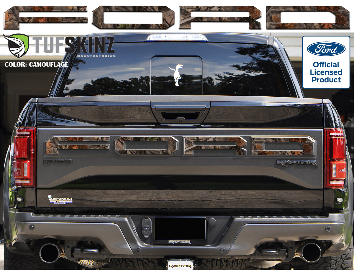 "FORD" Raptor Tailgate Overlays Fits 2019-2020 Ford F-150 2019-2020 Camouflage