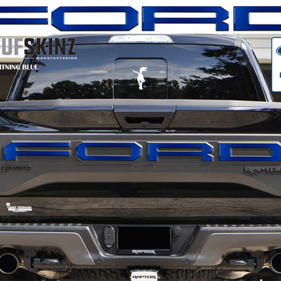 "FORD" Raptor Tailgate Overlays Fits 2019-2020 Ford F-150 2019-2020 *OE - Lightning Blue