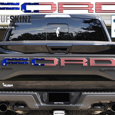 "FORD" Raptor Tailgate Overlays Fits 2019-2020 Ford F-150 2019-2020 American Flag