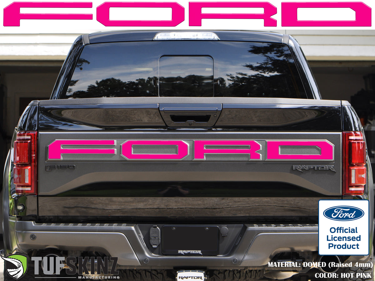 "FORD" Raptor Tailgate Overlays Fits 2019-2020 Ford F-150 2019-2020 Hot Pink