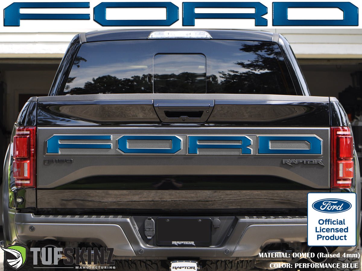 "FORD" Raptor Tailgate Overlays Fits 2019-2020 Ford F-150 2019-2020 *OE - Performance Blue