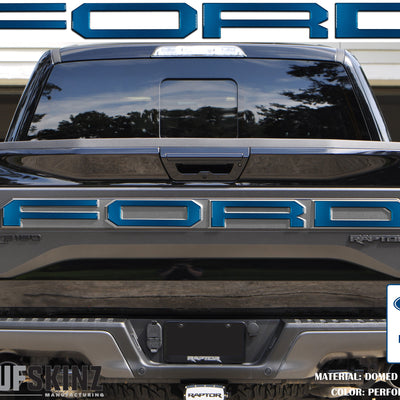 "FORD" Raptor Tailgate Overlays Fits 2019-2020 Ford F-150 2019-2020 *OE - Performance Blue